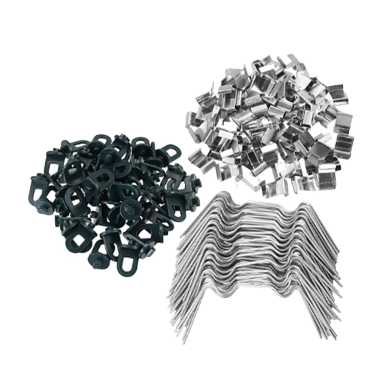 Clips de fixation fil métallique pour protéger les vitres de serre du vent