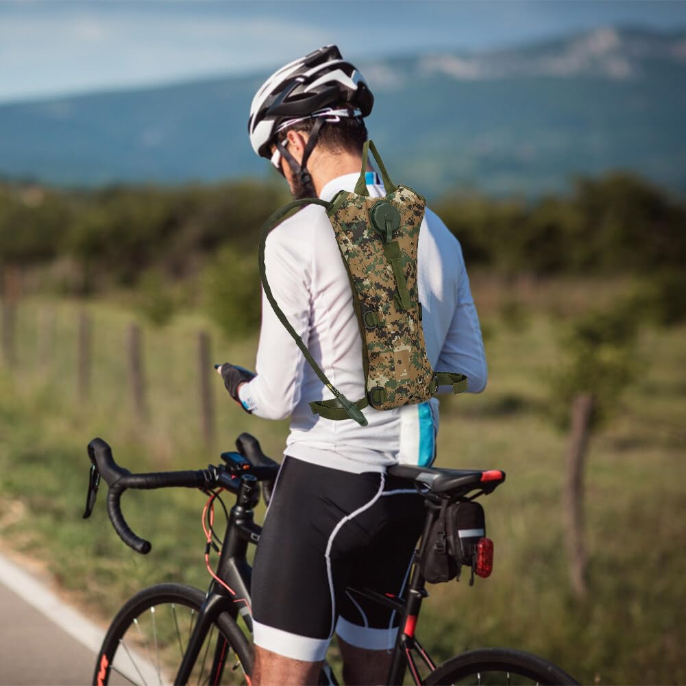 Mochila de hidratación al aire libre, mochila para correr con burbuja de agua de 3 L, Hydro Water Daypack para ciclismo y senderismo