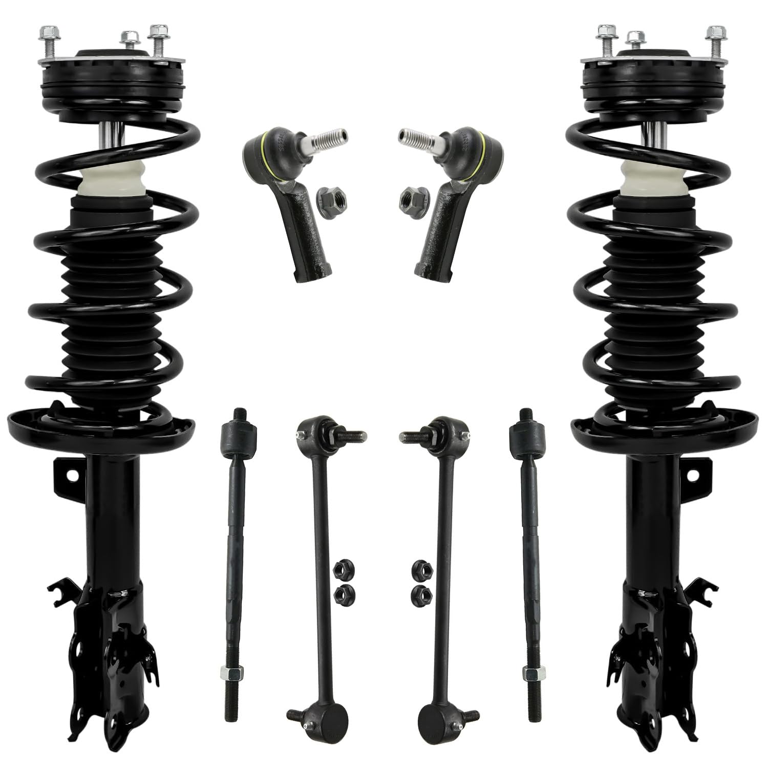 Detroit Axle - 8pc Front Struts Kit for Ford 2011 2012 2013 Fiesta