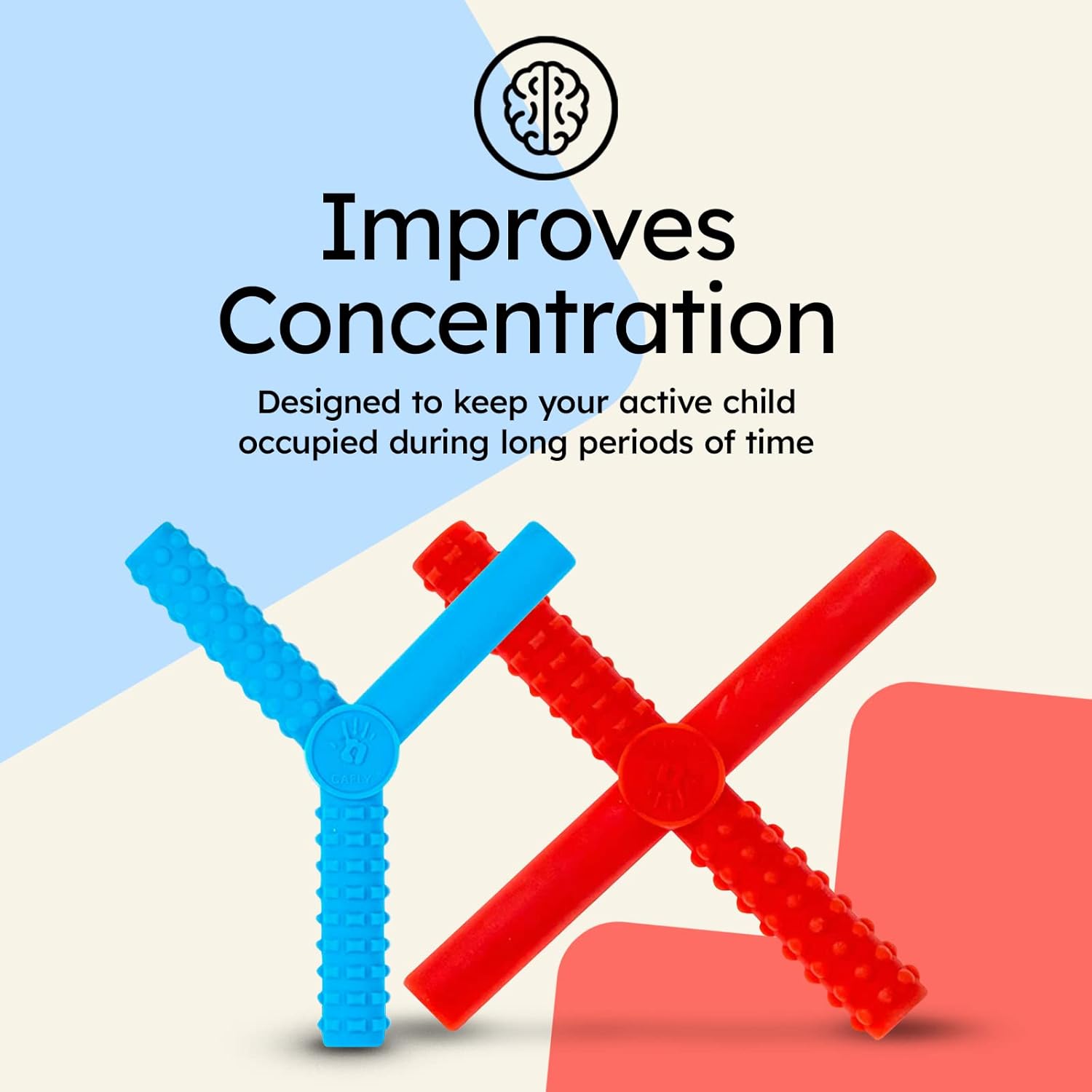 Gafly X’s and Y’s 5 Pack Oral Motor Chewies for Kids Sensory Needs