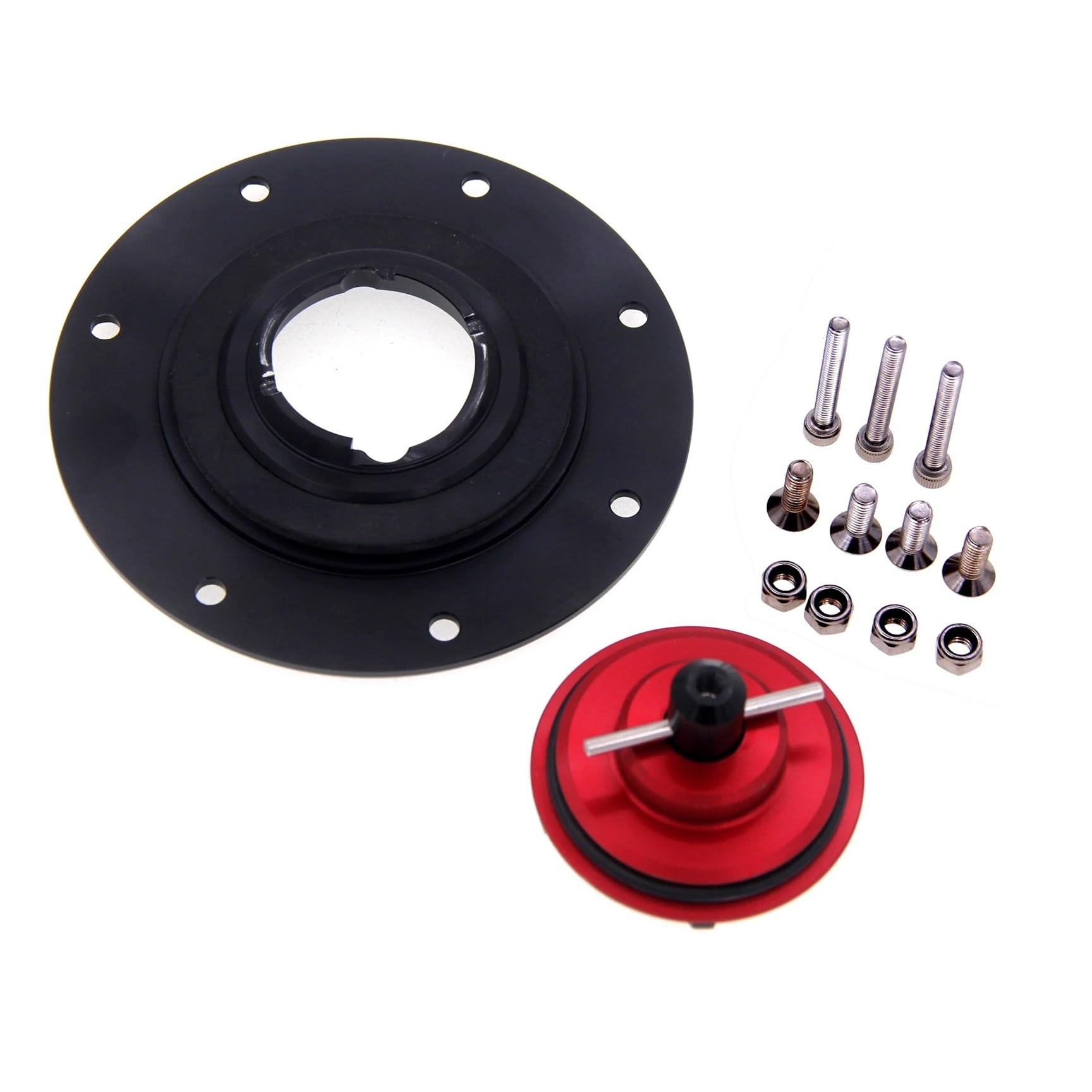 Tappo Olio Serbatoio Benzina Moto Keyless Tappo Serbatoio Carburante Gas Della Copertura Per H&on&da CB1100 2011-2015 CB 1100 Moto In Alluminio Tappo Del Serbatoio Carburante(Black no lo-go)