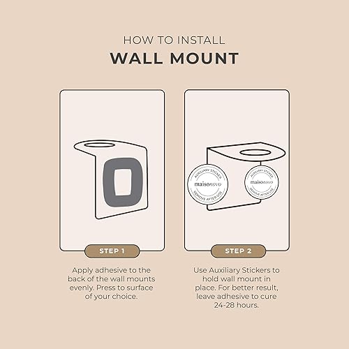 Miniatura 7 de MaisoNovo Soporte adhesivo para jabón  Juego de 2 soportes para botellas de champú - Negro  Soporte para botella de jabón  Soporte para jabón