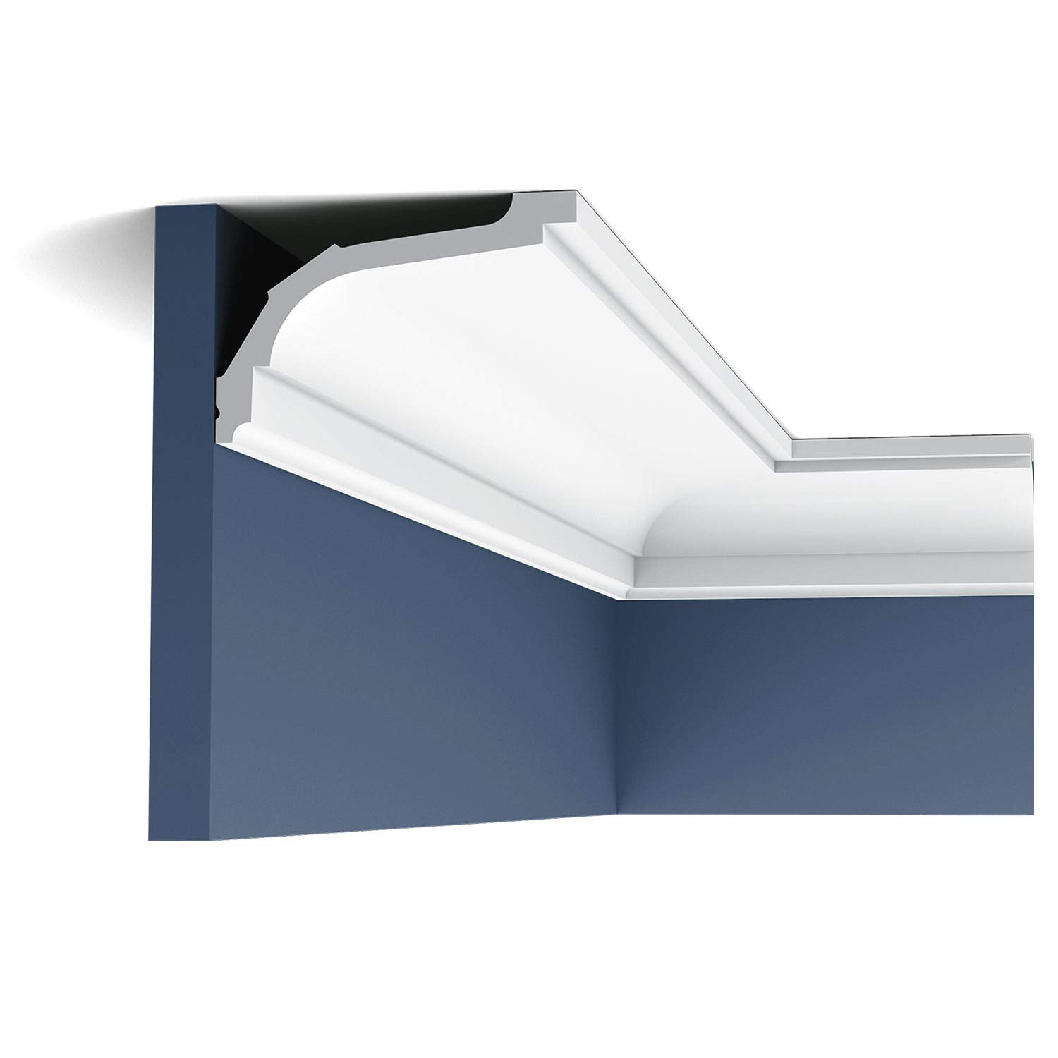 Cornisa clásica Orac Decor C220 ideal para tapar juntas de pintura y yeso