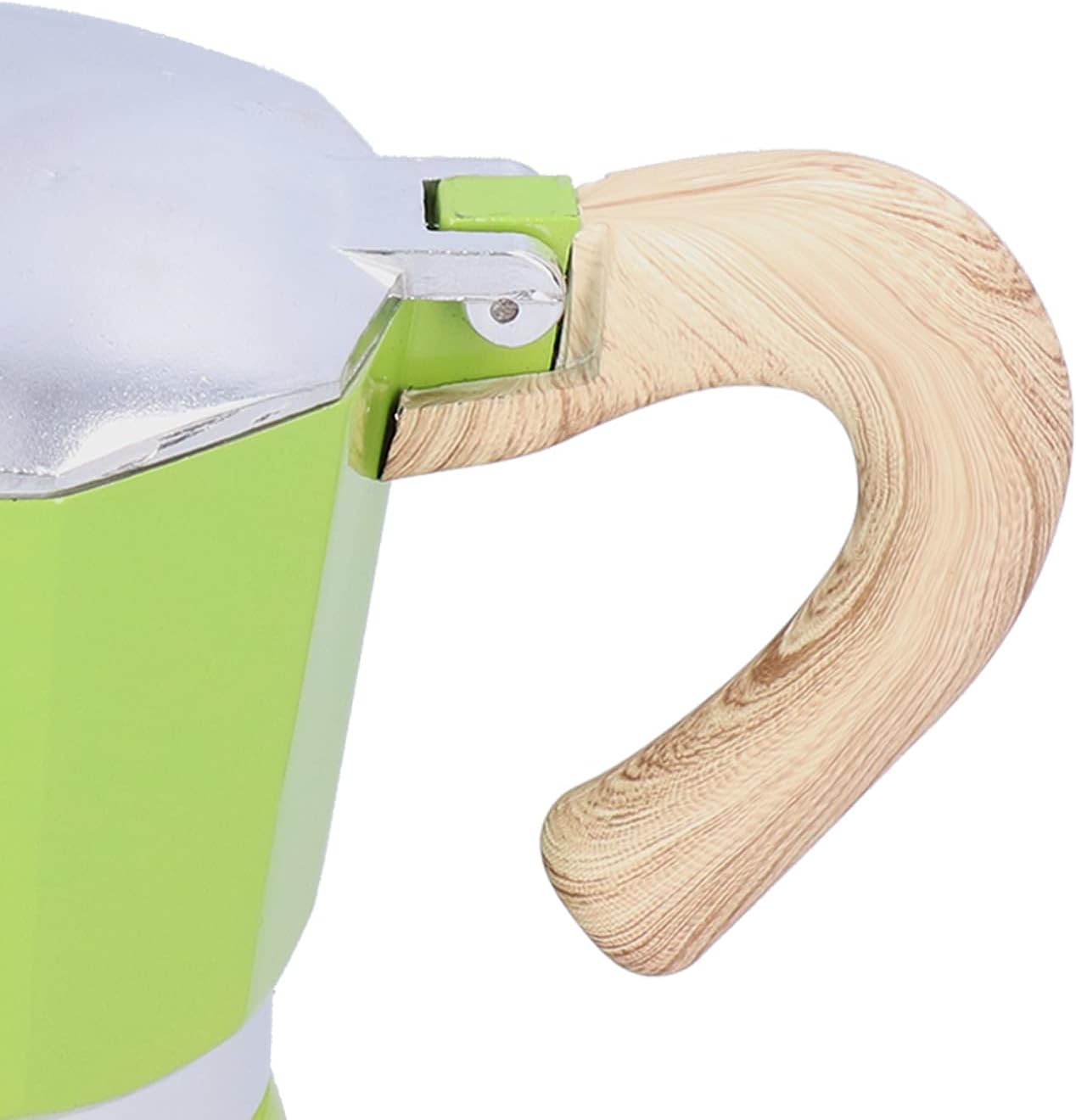 RYTTGOP pot espresso, 300ML Aluminum Alloy stovetop espresso maker, 6 cups Stovetop Espresso Maker, for Home Office Gas Electric Ceramic Stovetop (Green) 5