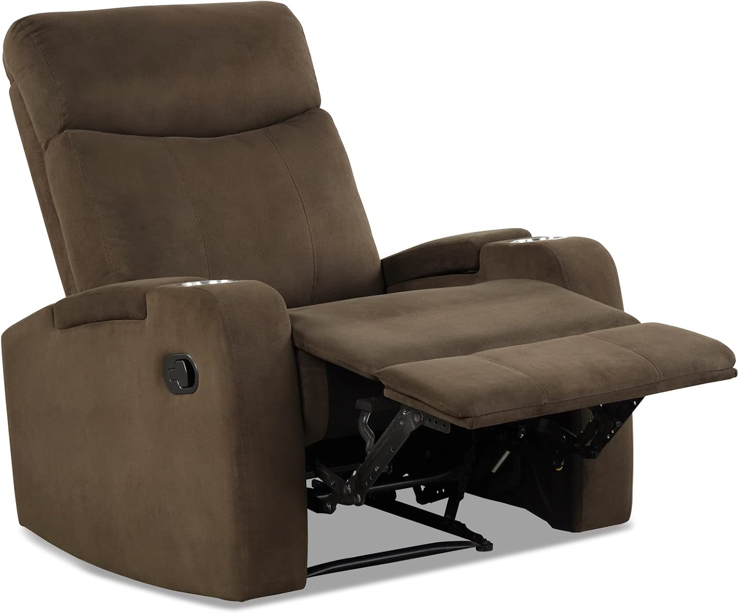 Giantex Manual Fabric Recliner Chair, Backrest Adjustable Reading