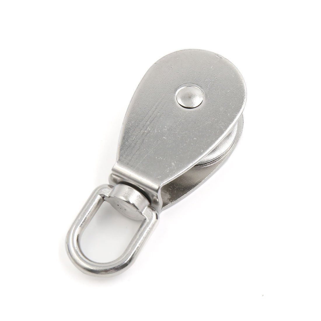 Aexit M50 304 Stainless Steel Lifting Crane Swivel Hook Single Pulley Block (9e4b73ddee03111f42adec5e9bdf31cb)