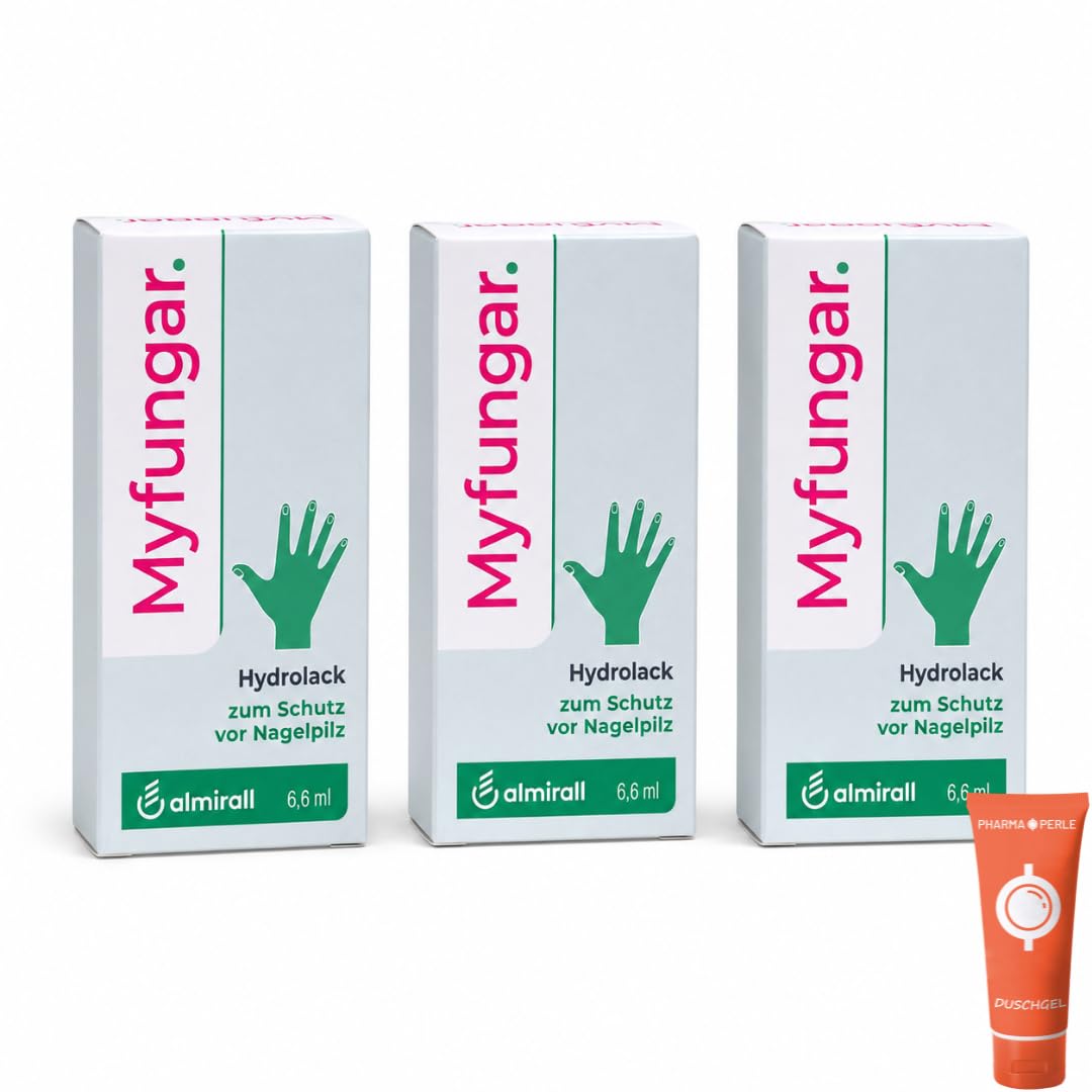 Hydrolack 6,6 ml I Nagellack für Fuß- & Fingernägel I mit Pharma Perle (3x) | täglich anwendbar, wasserlöslicher Schutzfilm, Nagelpflege