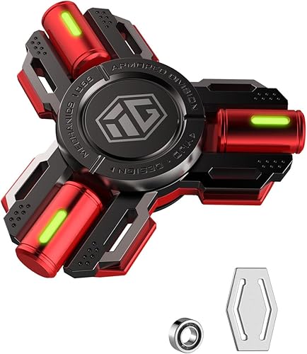 Miniatura 9 de Fidget Spinners, regalos de fidget spinner para adultos y niños, juguete de alivio de estrés, ansiedad y TDAH, juguetes de dedo de mano de metal con