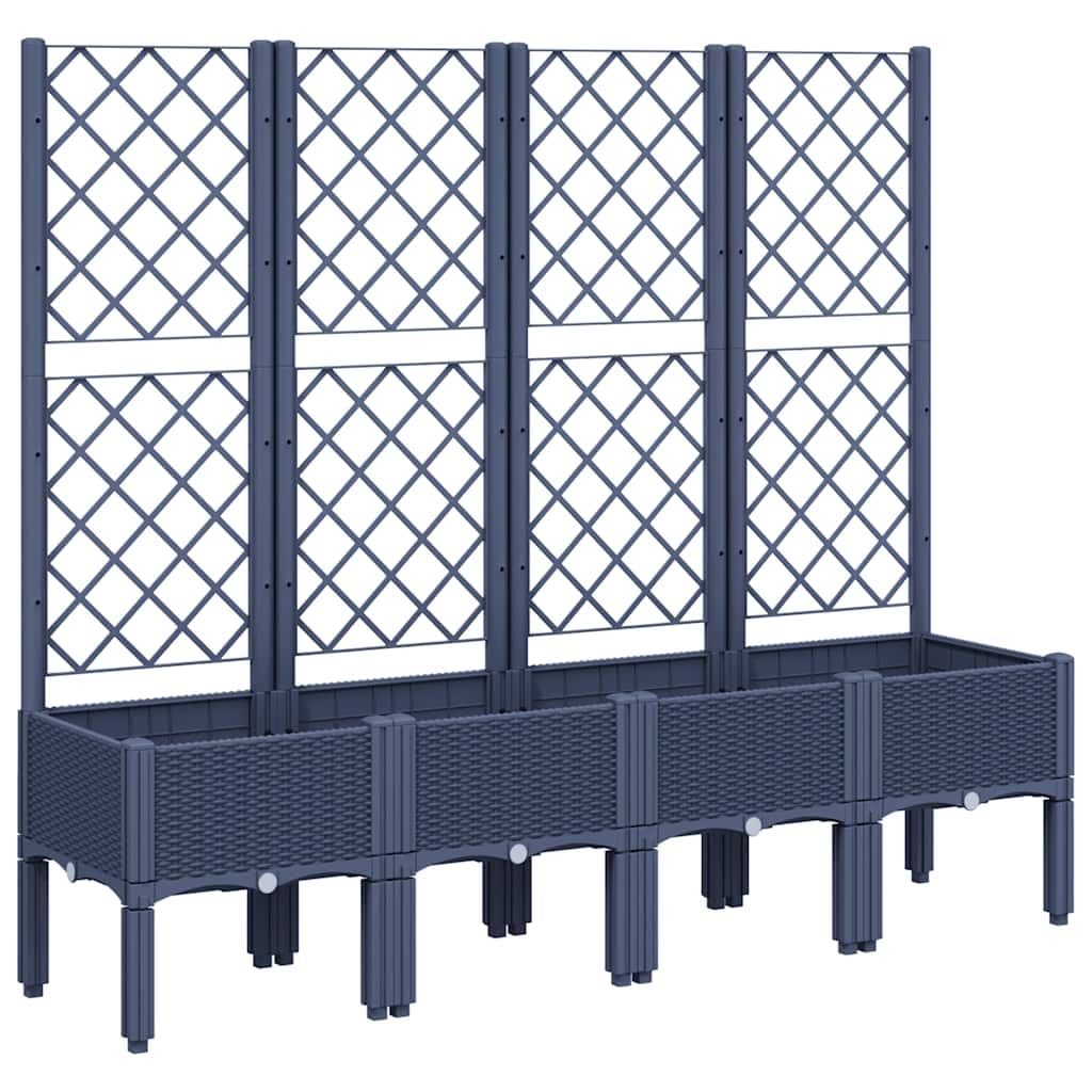 vidaXL Garden Planter with Trellis