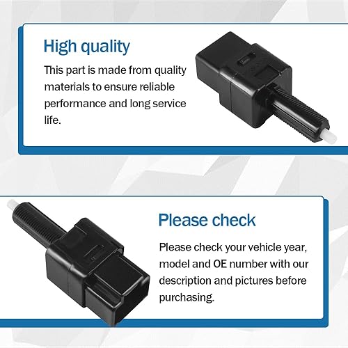 Miniatura 6 de Conjunto de interruptor de luz de freno 25320-AX00C se adapta a Nissan Altima Rogue Sentra Frontier Pathfinder Versa Armada Juke Infiniti