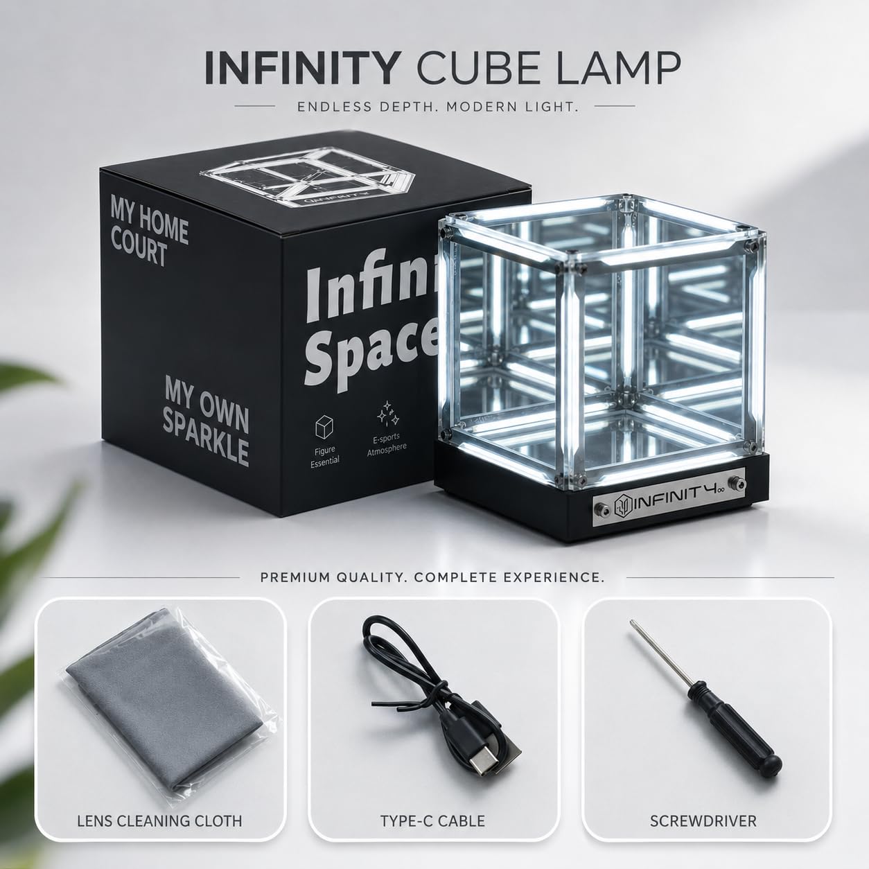 Infinity Mirror Cube Light - 4D Abyss Effect -7
