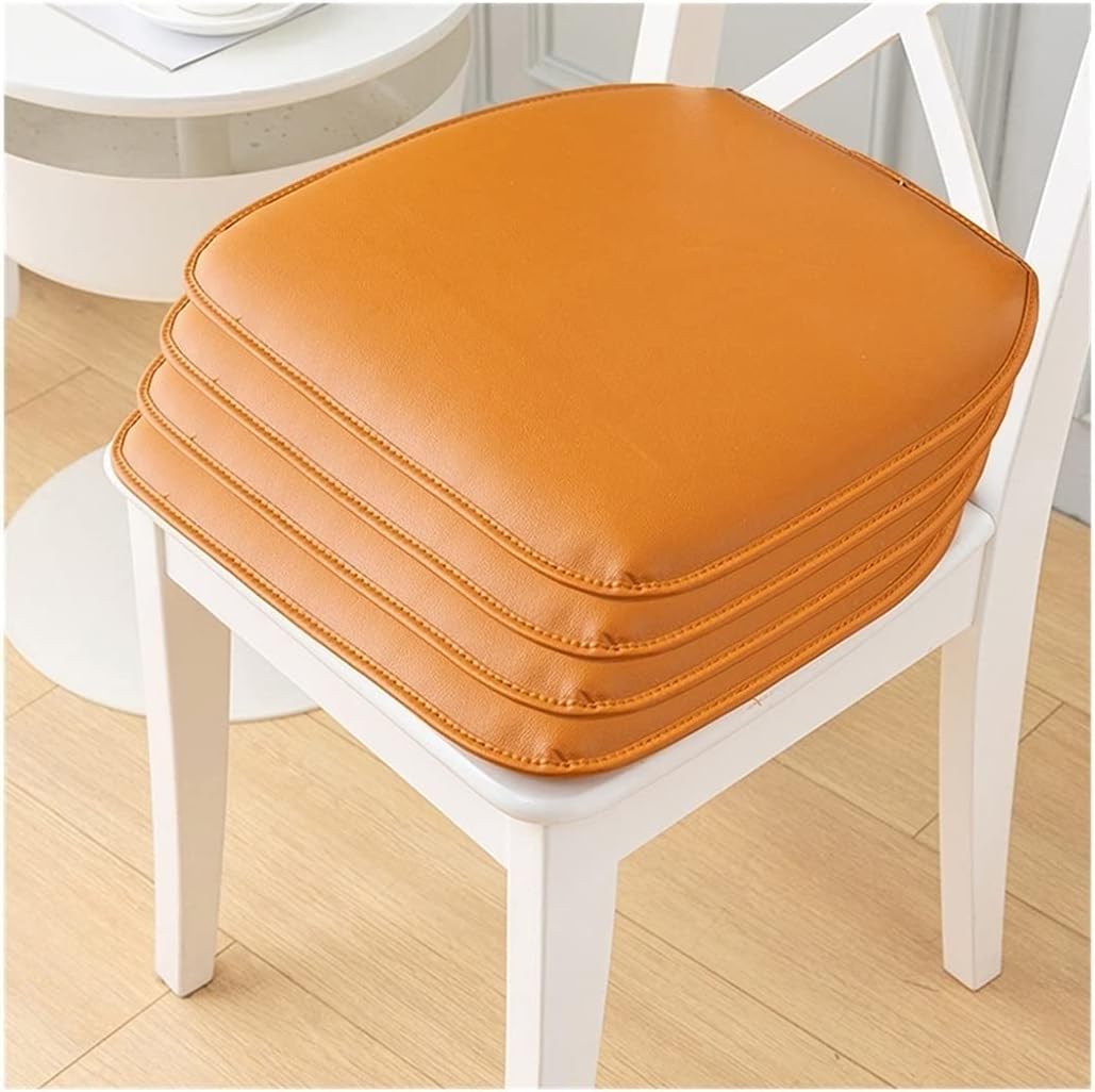 MOODMUSE Faux Leather Chair Seat Cushion for Kitchen Dining