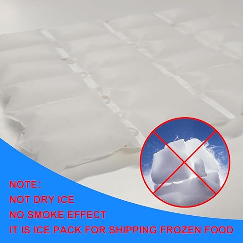 Miniatura 5 de Paquetes de hielo seco para envío de alimentos congelados, paquetes de hielo flexibles para enfriador, paquete de congelador de gel reutilizable y