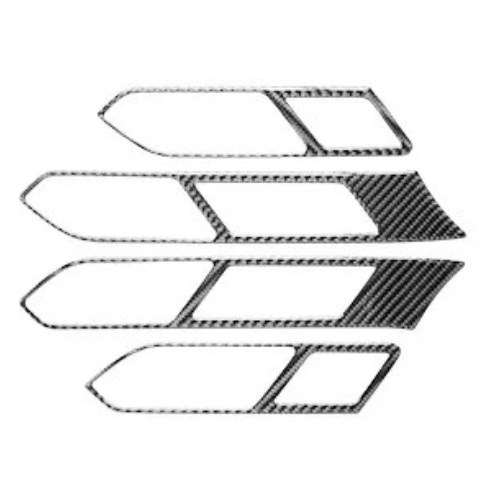 Ggwqfuh I Nterior Trim For Vw For Magotan For Arteon 2017-2019 Carbon Fiber Car Nner Decoration Stickers Center Console Cover Trim Car Accessories Auto Central Nner(I)