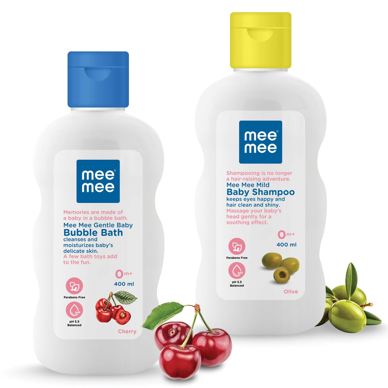 Gentle Baby Bubble Bath and Mild Baby Shampoo, 500ml