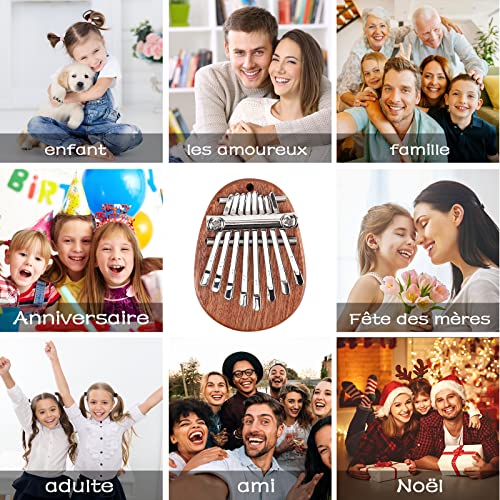 Pavitram Piano à Pouce Kalimba à 8 Touches, Piano de Poche Portable, Jouets D’éducation Préscolaire pour Enfants Cadeau… - Les Beatles, Paul McCartney, John Lennon, RIngo Starr, George Harrison Pavitram Piano à Pouce Kalimba à 8 Touches, Piano de Poche Portable, Jouets D'éducation Préscolaire pour Enfants Cadeau… – Image 8