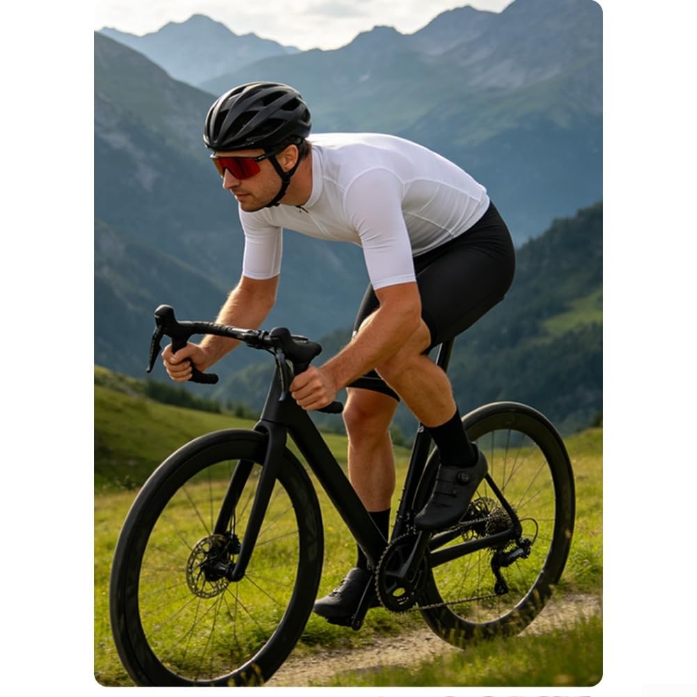 Pantaloncini da ciclismo ad alta elasticità e traspiranti, con cintura antiscivolo imbottita 3D per allenamento estivo su strada e mountain bike