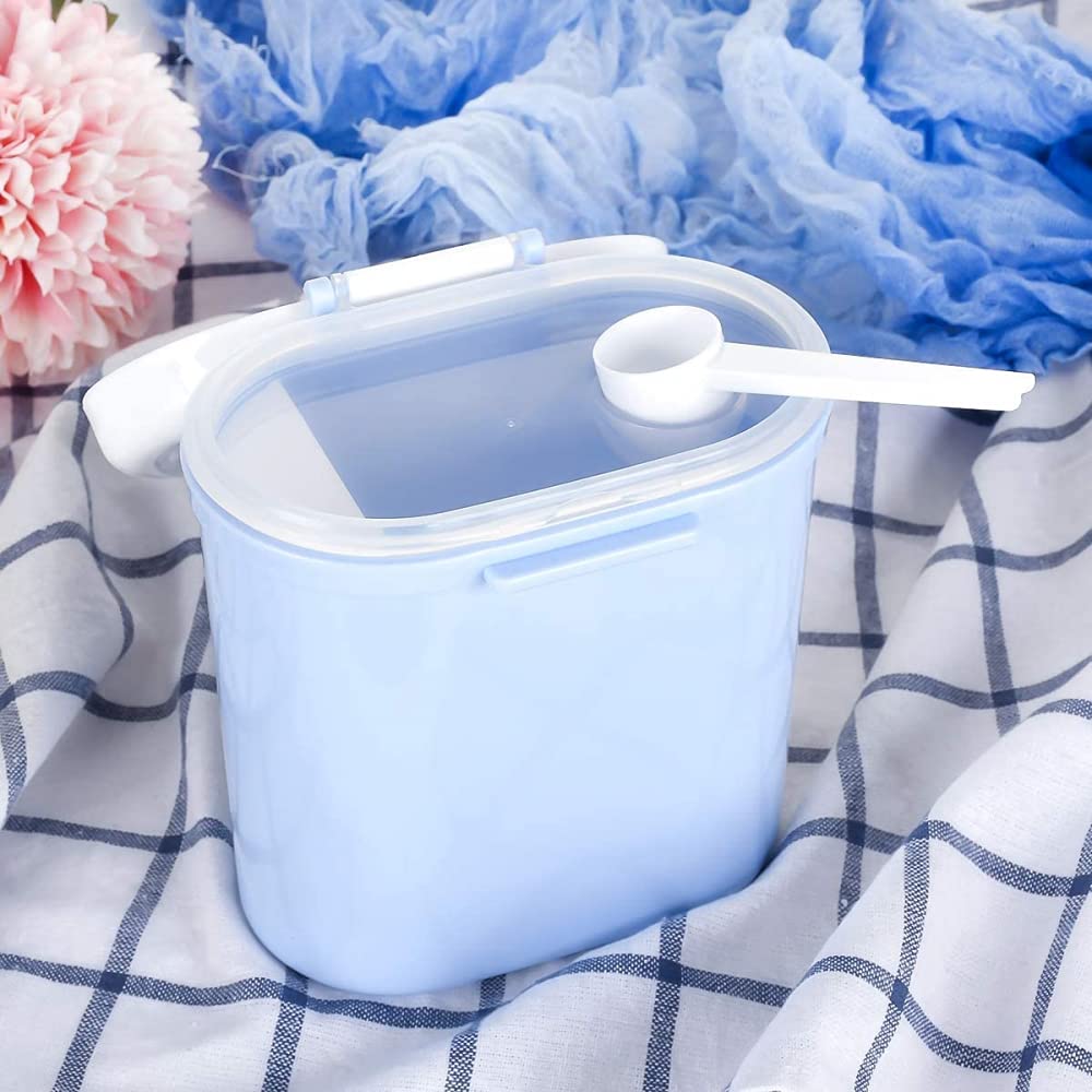 CLQ Dispenser di Latte in Polvere Scatola di immagazzinaggio di Latte in Polvere Contenitore di stoccaggio di Caramelle di Frutta per Bambini in plastica Portatile Grande capacità-Green