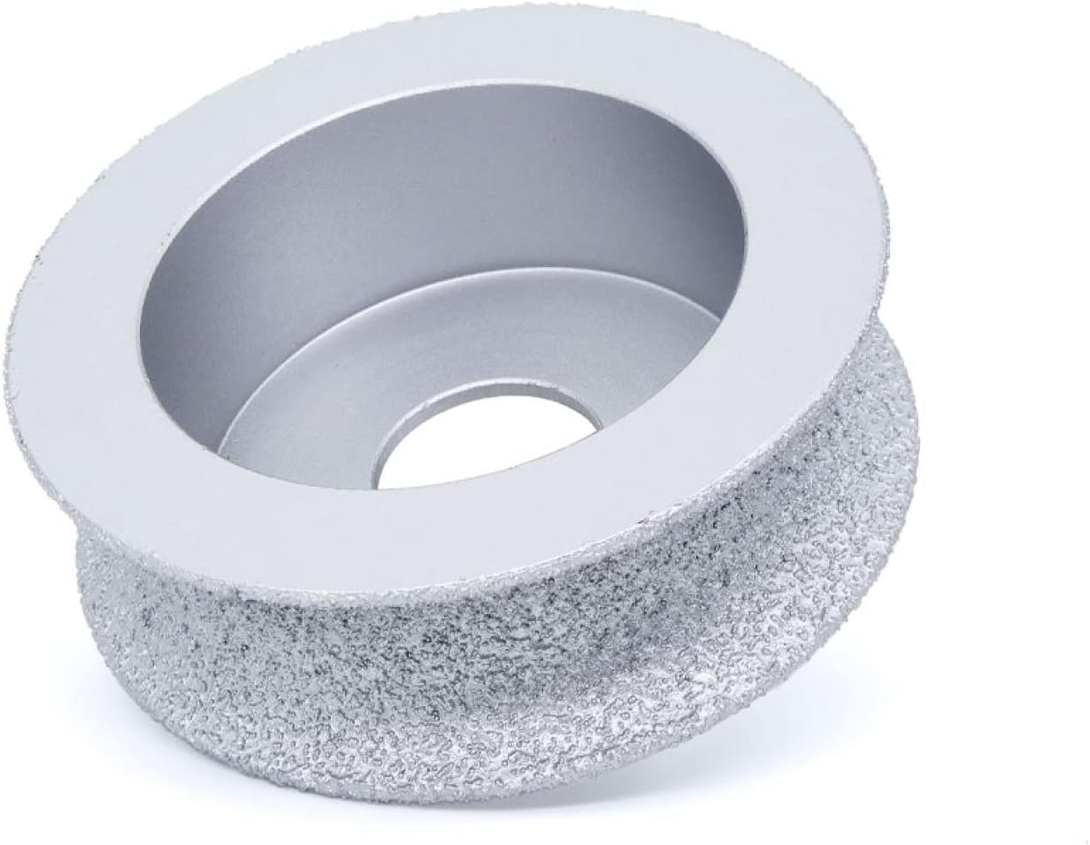 Diamond Grinding Wheel Vacuum Brazed Full Bullnose Diamond Router Bit Profiling Wheel For Stone Granite Edge Abrasive,20mm