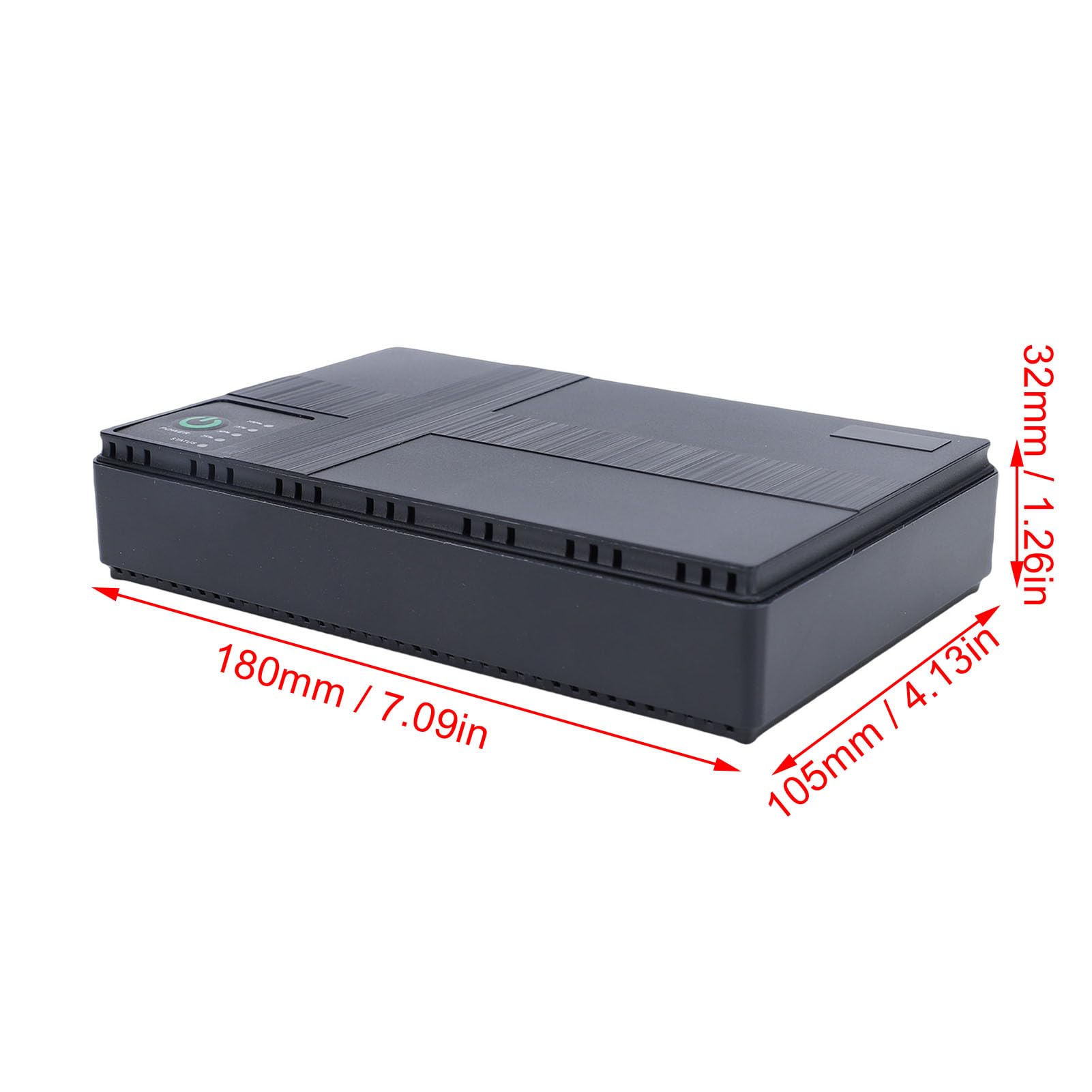 Mały Zapasowy Akumulator UPS, Zasilacz Awaryjny 8800 MAh z 6 Portami Wyjściowymi i Wskaźnikiem LED, do Routera Wi-Fi, Modemu, Kamery Bezpieczeństwa, urządzeń POE (wtyczka UE)