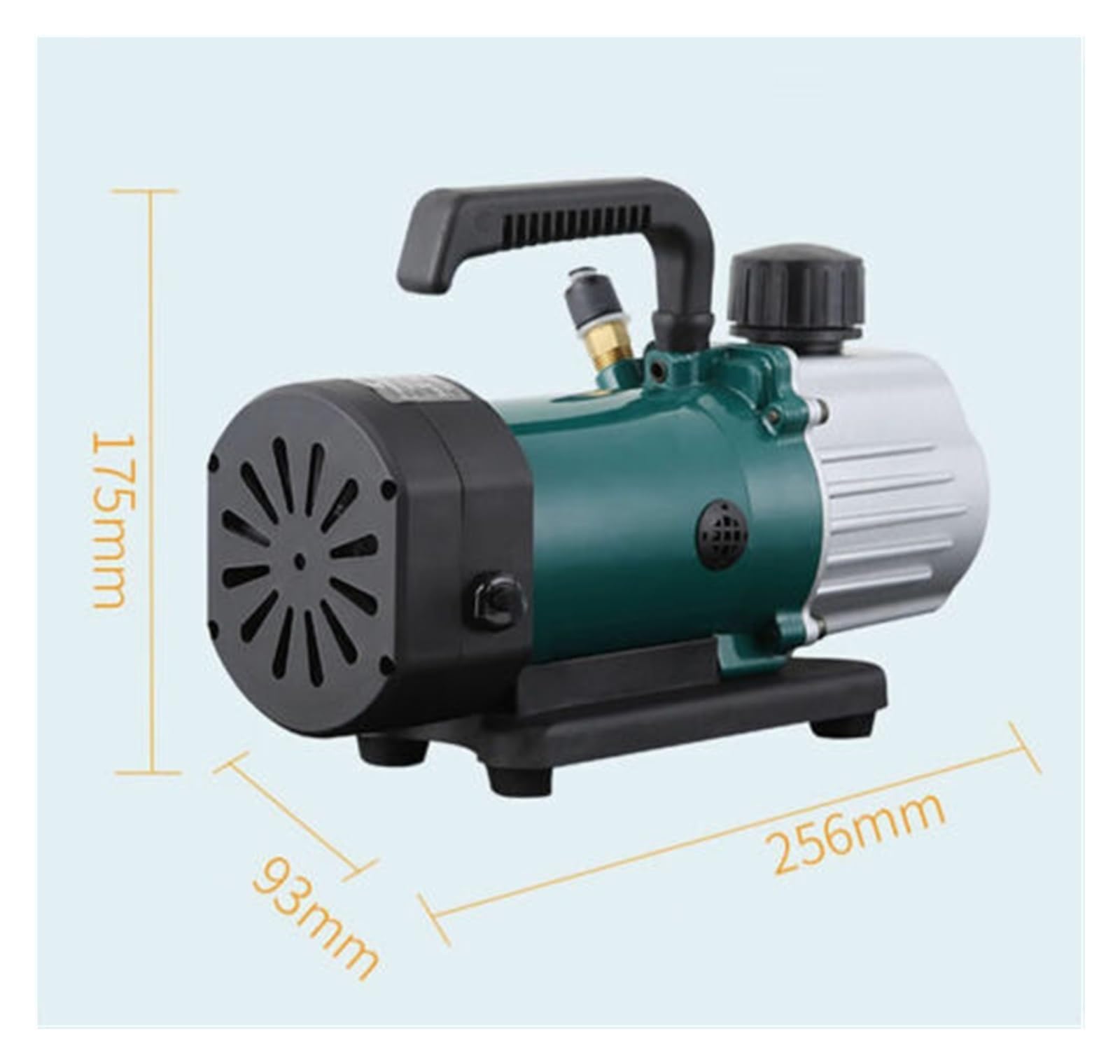 Membranpumpe, 1L Drehschieber-Vakuumpumpe Einstufige Labor Kühlschrank Pumpe 1.8CFM 1/6