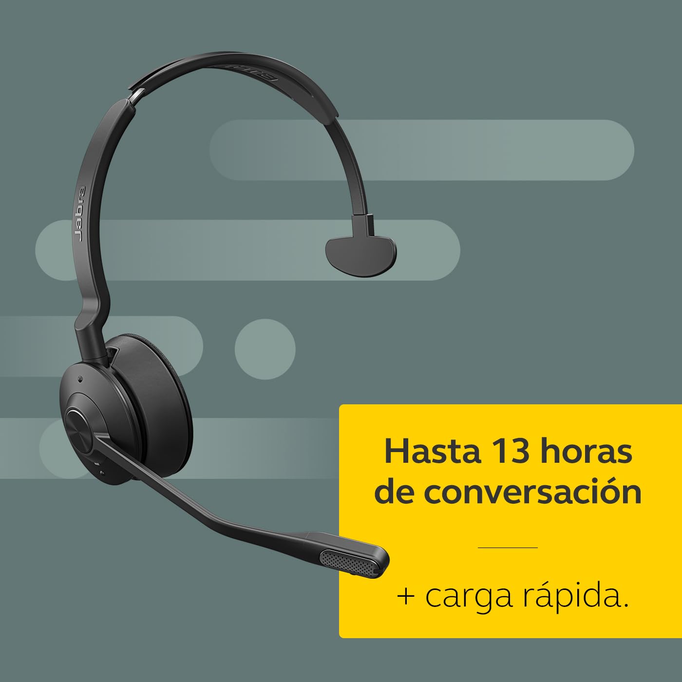 Jabra Engage 75 SE - Auriculares Mono con Almohadilla para Auriculares, Base, Fuente de alimentación, Cable USB-C a USB-A de 1,5 m, Cable de teléfono de Oficina, guía de Inicio rápido, garantía y