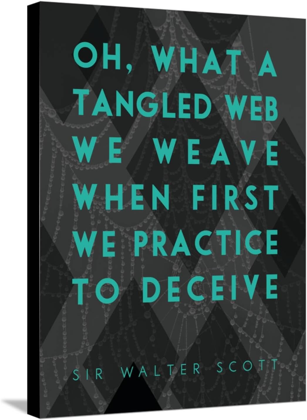 - ART.COM Stretched Canvas Print What a Tangled Web We Weave by James Hager, 18" x 24"