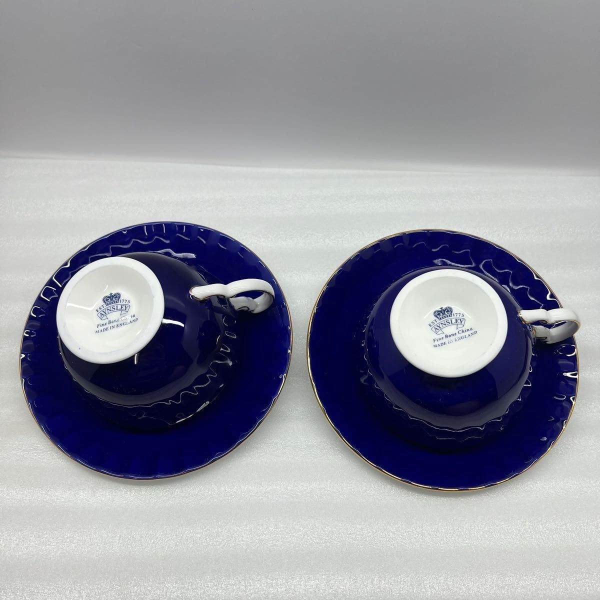 エンズレイ ティーカップ 2客セット ブルー AYNSLEY ティー エンズレイ ティーカップ 2客セット ブルー AYNSLEY ティー