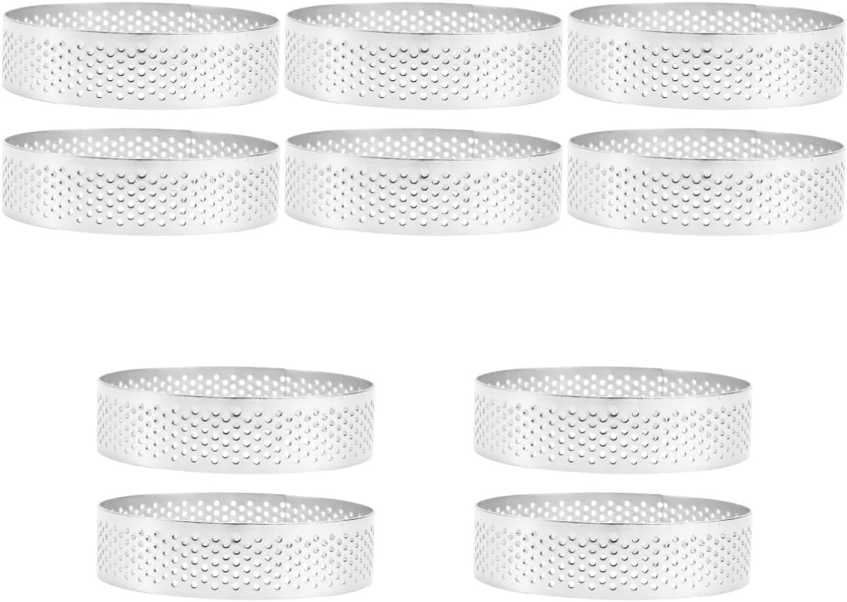 10pcs Tart Non-stick Baking Molds for Fruit Tarts Round Cake Molds for Home Baking and