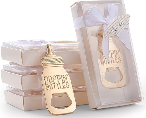 Miniatura 1 de Juego de 18 abridores de botellas para baby shower, recuerdos de decoración de baby shower, abrebotellas con exquisita caja de regalo utilizada para
