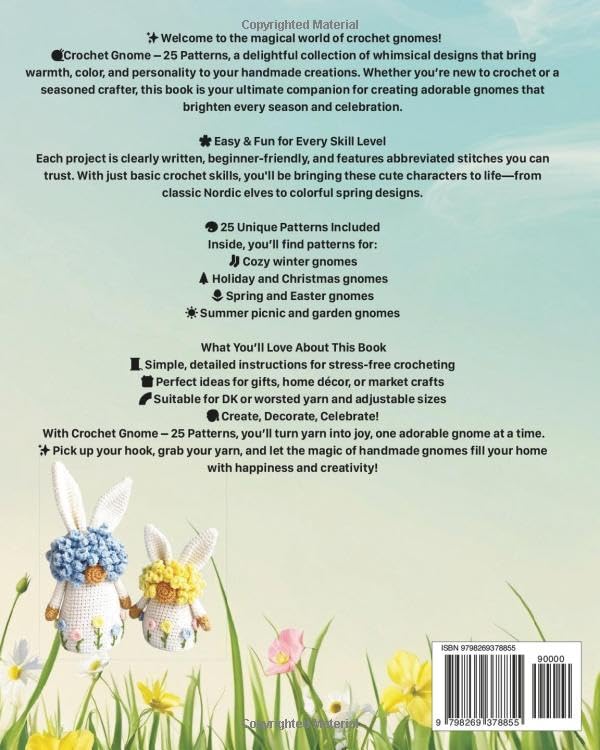 Crochet Gnome Books: 25 Adorable Amigurumi Gnome Patterns for Every Season and Holiday - Image 2