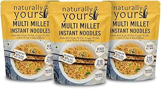 Naturally Yours Multi Millet Instant Noodles 175g | Kodo & Little Millet + Whole Wheat | 21g Protein | High Fiber | No Mai Price In India