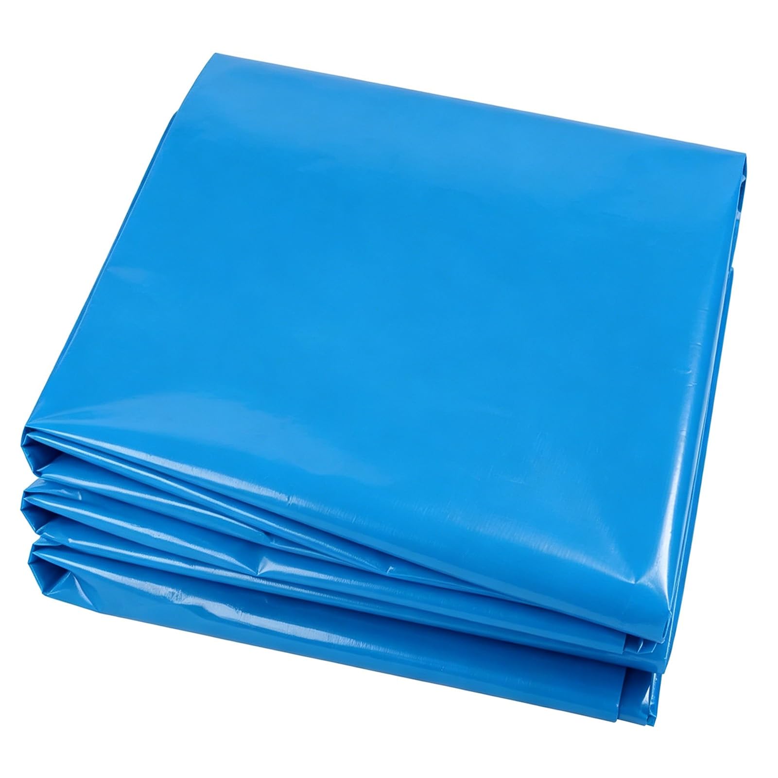 Hamankim Blue Large Pond Liner Membrane | Durable Waterproof HDPE Fish Pond Tarp Underlay | 0.16mm Flexible Sealing Film for Koi Ponds, Garden Waterfall & Small Swimming Pool(10x15m(32.8x49.2ft))