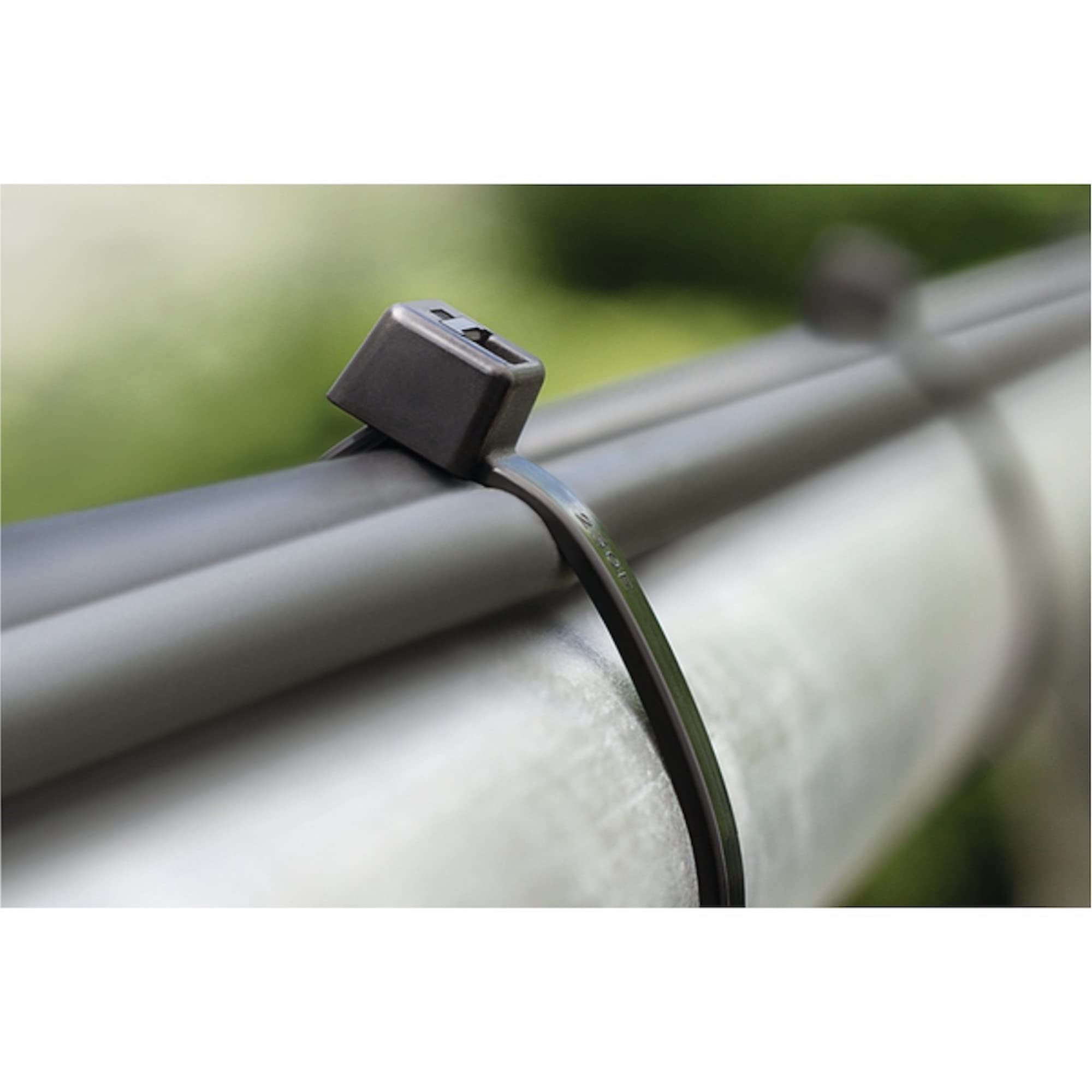 Intervisio Fascette Plastica per Cablaggio Lunghe 430 mm x 4.8 mm, Fermacavo Grandi Nere Elettricista 430Mm Nylon Cavi Stringicavo, Nero, 100 pezzi