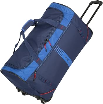 Travelite BASICS Luggage - travel bag with wheels, 71 cm, Marine/Rot