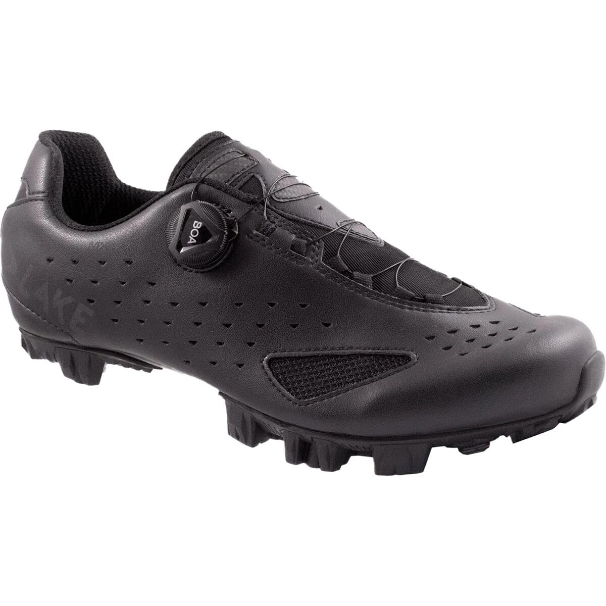 Lake Mx177 Wide Cycling Shoe - Men's Black/Black Reflective, 48.0