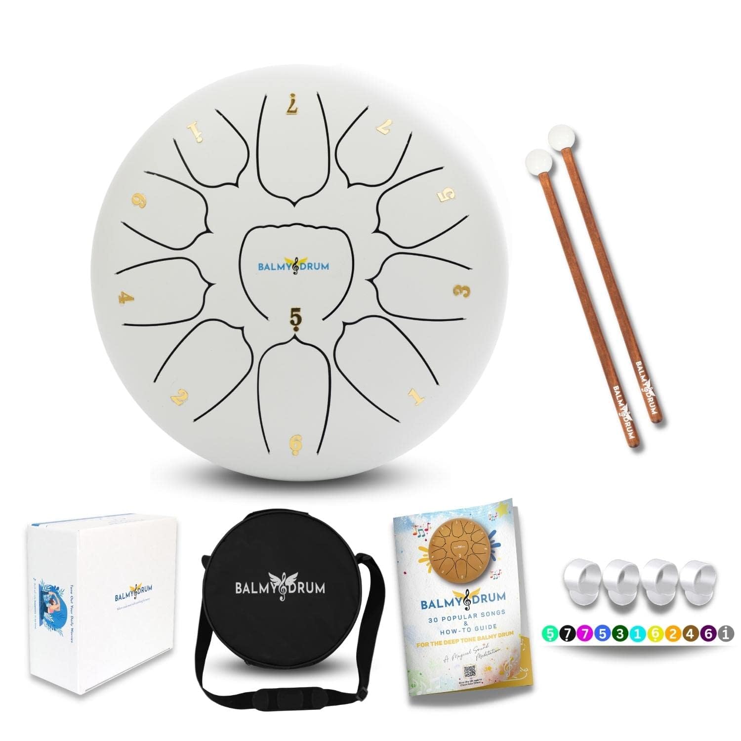 Amazon.com: The Balmy Drum - 11 Note 10 Inch Steel Tongue Drum