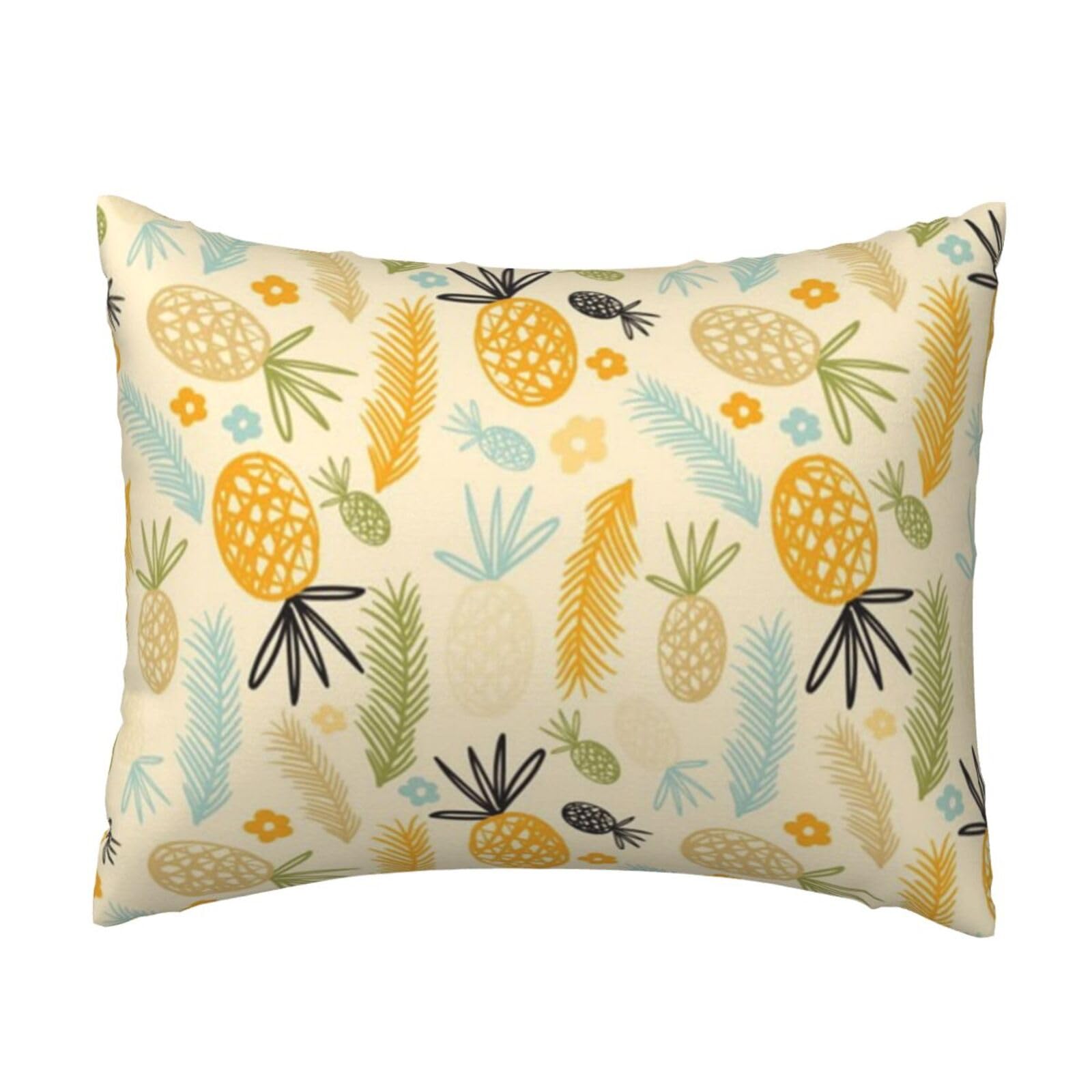 WSHFFILO pineapple pattern printed Pillow Case 20x26in Decorative pillowcase Throw Pillow Cover