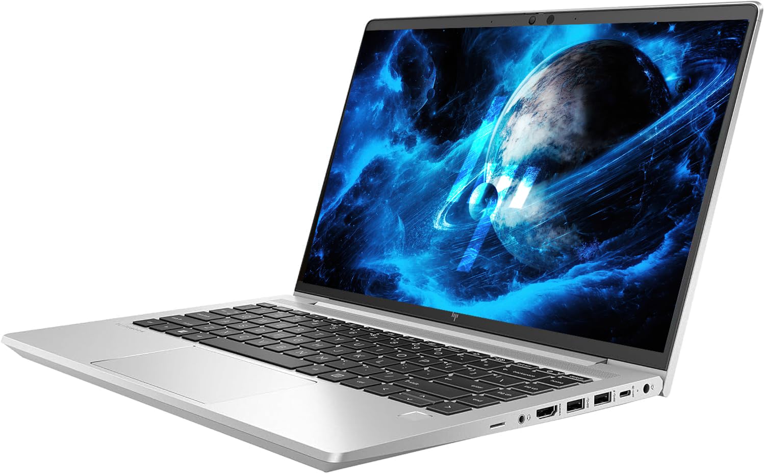 HP EliteBook 645 G9 Portátil empresarial, 14 Pulgadas con Pantalla FHD, AMD Ryzen 5 Pro 5675U, 8 GB de RAM, SSD de 256 GB, Teclado QWERTY Estadounidense, Windows 11 Pro (reacondicionado)