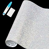 【Glänzendes Design】 ： Verwenden Sie einen selbstklebenden Strassaufkleber, damit Ihr Auto glänzender und attraktiver aussieht. Die Oberseite des Strasssteins ist mit einer transparenten Folie bedeckt. Bitte reißen Sie sie ab, wenn Sie sie verwenden.