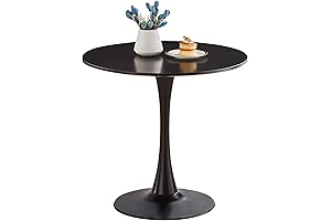 Sleek Black Round Table: Optimize Your Dining Space