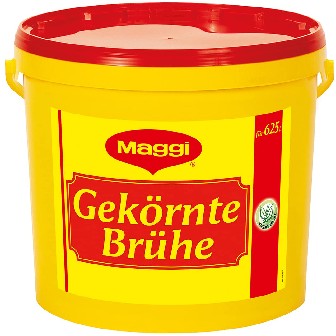Maggi Gekörnte Brühe, Vegetarisch, sofort lösliche Brühe mit aromatischem Geschmack, 1er Pack (1 x 10kg Eimer)