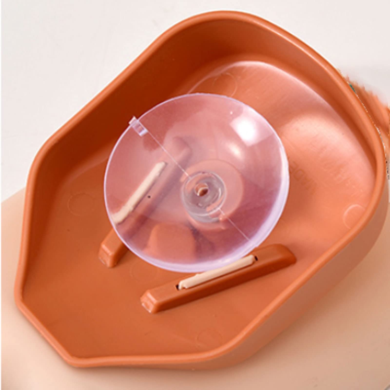 Jabonera con Ventosa para Mesa, de Drenaje rápido y fácil de Limpiar. Adecuada para baño y Cocina.