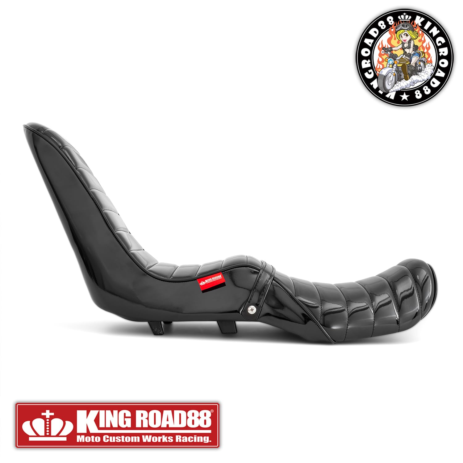 Amazon | King Road 88 バリオス2 ZR250B エナメル ブラック 40cm 三段