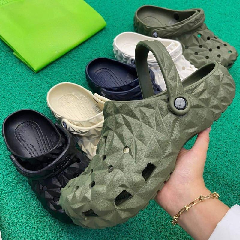 Image of Men's Everyday Use Mules Eva Clogs Slip-On Classic Flexible Casual Anti-Skid Clogs Shoes Adjustable Back Strap