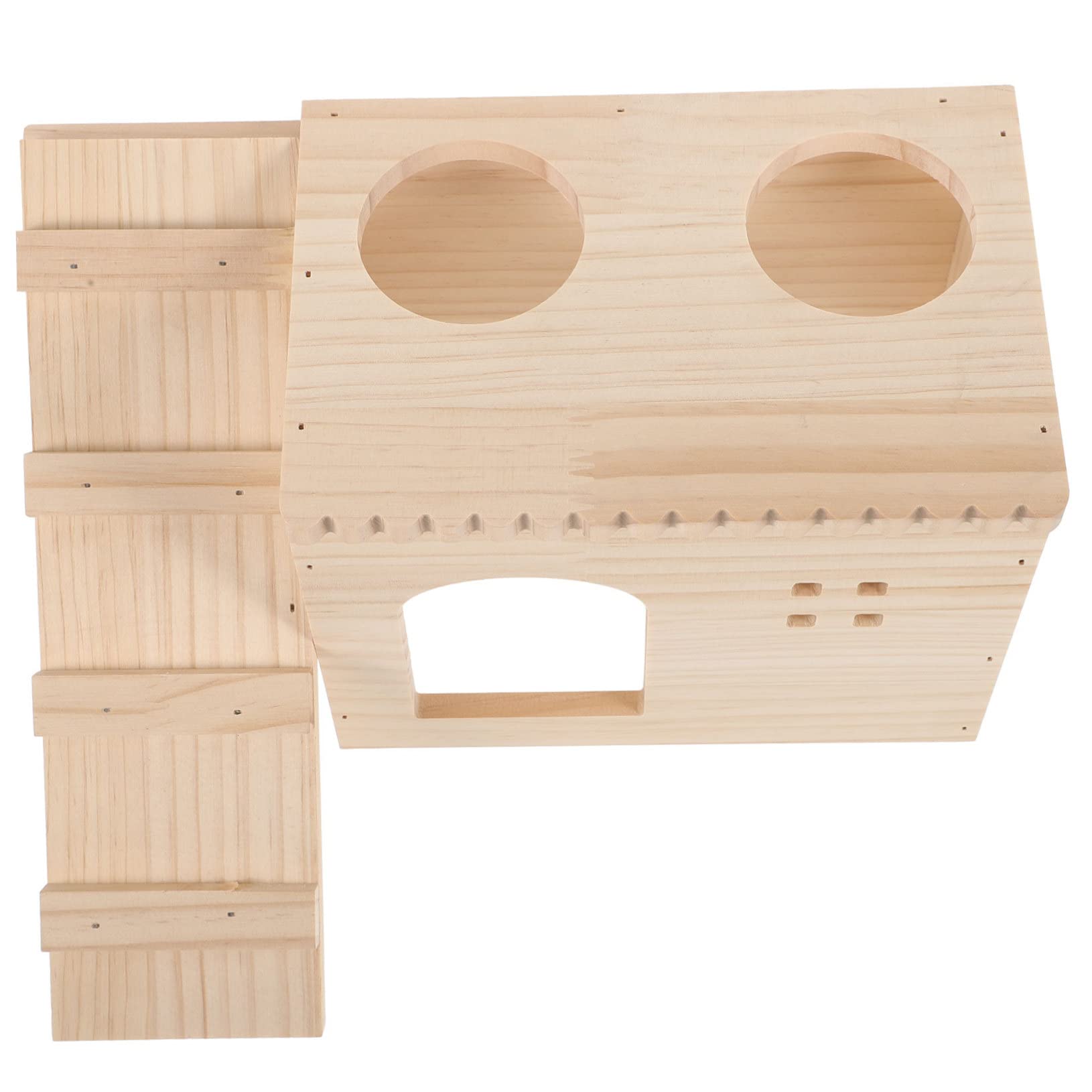 INOOMP Hamsterhaus Aus Holz Kleines Versteck Für Hamster Schlafhaus Für Haustiere Haustierbedarf Versteckspielzeug Für Hamsterkäfige Hamsterversteck Aus Holz Hamsterspielzeug