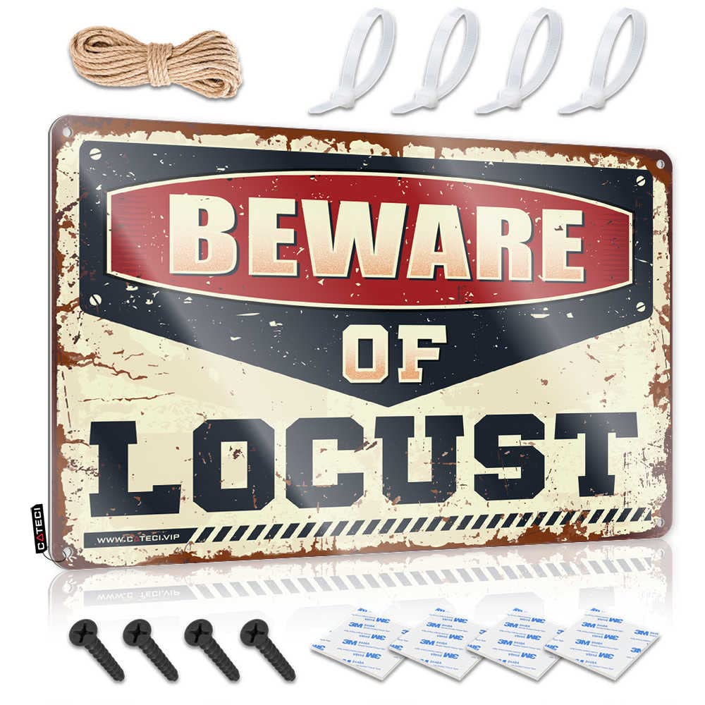 Pool Signs And Decor Outdoor Beware Of Locust Sign Bar Rules Tin Metal Sign Tin Sign For Man Cave