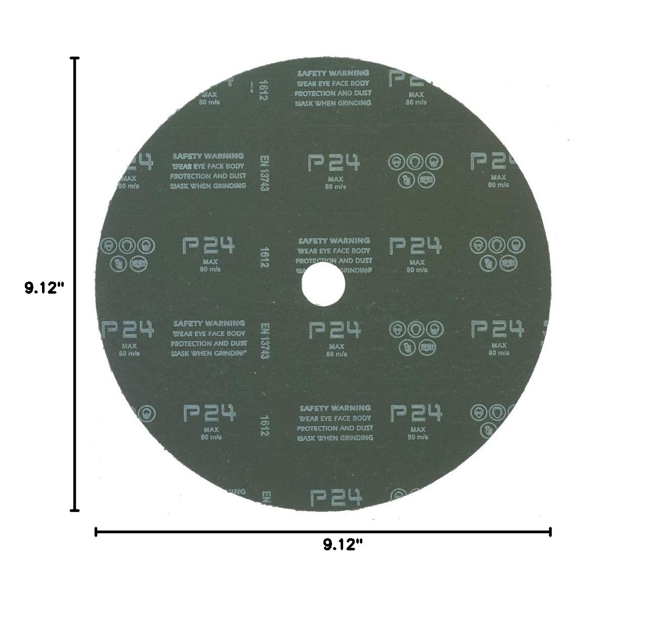 Mercer Abrasive Discs - 24 Grit Aluminum Oxide -10
