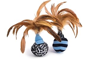 Thrill Your Cat with Petlinks Feather Fury with Blue Wand Attachment (2 Count)