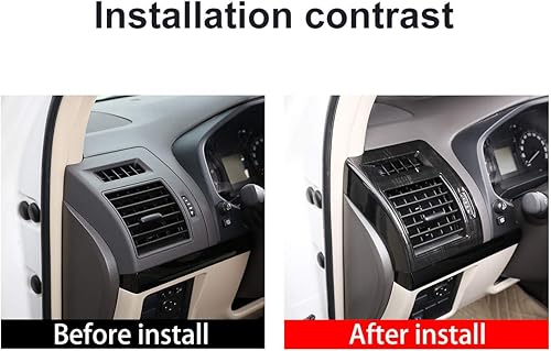 Miniatura 2 de YIWANG - Marco de rejilla de ventilación para coche (2 unidades, para Toyota Land Cruiser Prado FJ150 150 2010-2019, Plateado